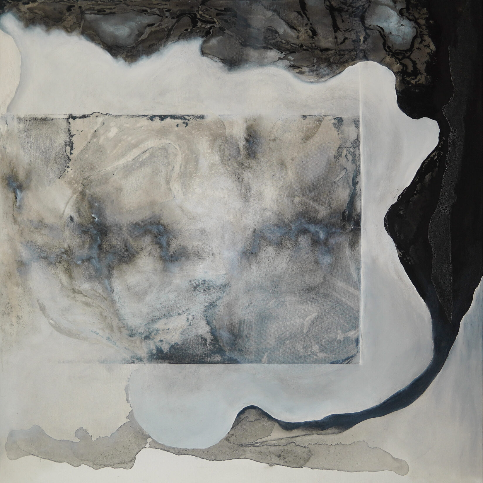 INCIPIENCE, 2024 - Öl auf Leinwand (80 x 80 cm)